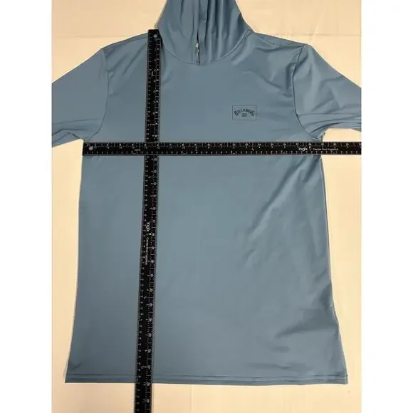 Billabong Arch Mesh L/S Hoodie UVSURF UPF 50+ Loose Fit Men’s Medium Blue NEW - Picture 6 of 10